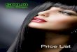 Solo Hair Design - Price List 2012