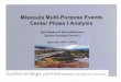 Missoula Multi-Purpose Events Center Phase One Analysis