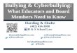 bullying and cyberbullying Labor Relations 2013