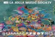 La Jolla Music Society SummerFest 2013 Brochure