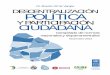 Descentralización Política y Participación Ciudadana