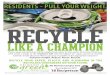 RecycleMania Residence Hall poster