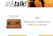 AT&Talk! Kick-off slides