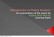 Introduction to Poetry Analysis