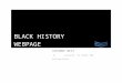 Black History Webpage