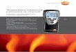 Testo 922 2-channel thermometer Datasheet