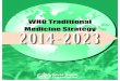 Who Traditional Medicine Strategy 2014-2023