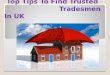 Find your trusted tradesmen in uk
