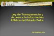 Presentacion Ley de Transparencia Zulia (Alejandro Silva)