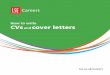 How to write CVs and cover letters