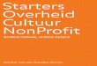 Starters, Overheden, Non Profit - andere insteek, andere output