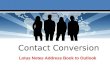 Lotus Notes Address Book to Outlook Converter