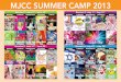 2013 MJCC Summer Camp Theme Calendar