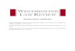 Westminster Law Review - Volume 1 Issue 1