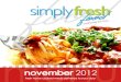Simply Fresh Menu - November 2012