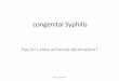 Congenital syphilis has sri lanka achieved elimination- Dr.L.Rajapakshe