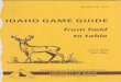 Idaho game guide--From field to table (1962)