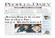 Peoples Daily Newspaper, Tuesday, May 29, 2012