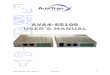 User Manual AVA4-ES100
