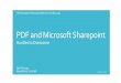 Pdf and microsoft sharepoint hurdles to overcome