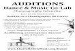 Sample Flyer for dance auditions