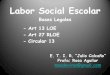 Labor social Escuelas Tecnicas