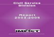 Civil Service Divisional Report 03-05
