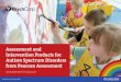 Assessment and Intervention Products for Autism Spectrum Disorders