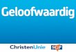 Verkiezingsprogramma CU-SGP Dordrecht 2014-2018