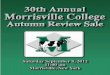 30th Annual Morrisville College Autumn Review Sale