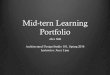 Mid term learning portfolio