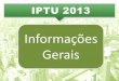 Apresentação Coletiva IPTU 2013