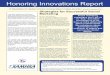 Honoring Innovations Report - Winter 2014