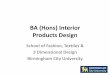 BA (Hons) Interior Products Design presentation