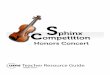UMS Teacher Resource Guide - Sphinx Competition Honors Concert