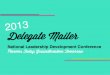 NLDC 2013 Singapore International Delegates Mailer 1