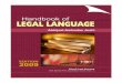 Pamphlet of Handbook of legal language