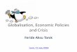 Globalisation, economic policies and crisis