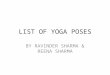 List of yoga poses