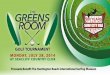 Greens Room  Golf Tournament Program
