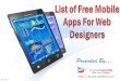 Top free mobile apps for web designers