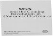 Msx and the coming revolution in consumer electronics