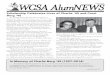 Fall 2014 WCSA AlumNEWS