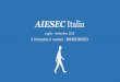 AIESEC italia | Luglio - Settembre | il trimestre in numeri