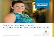 Continuing Education 2015 Winter Course Schedule
