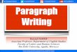 Paragraph writing module