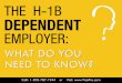 H1B Dependent Employer: What Do You Need To Know?