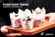Griffith University Cater Care Function Menu