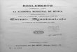 1869 Reglamento para la Academia Municipal de Música de Cordoba