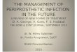The Management of Periprosthetic Infection in the Future